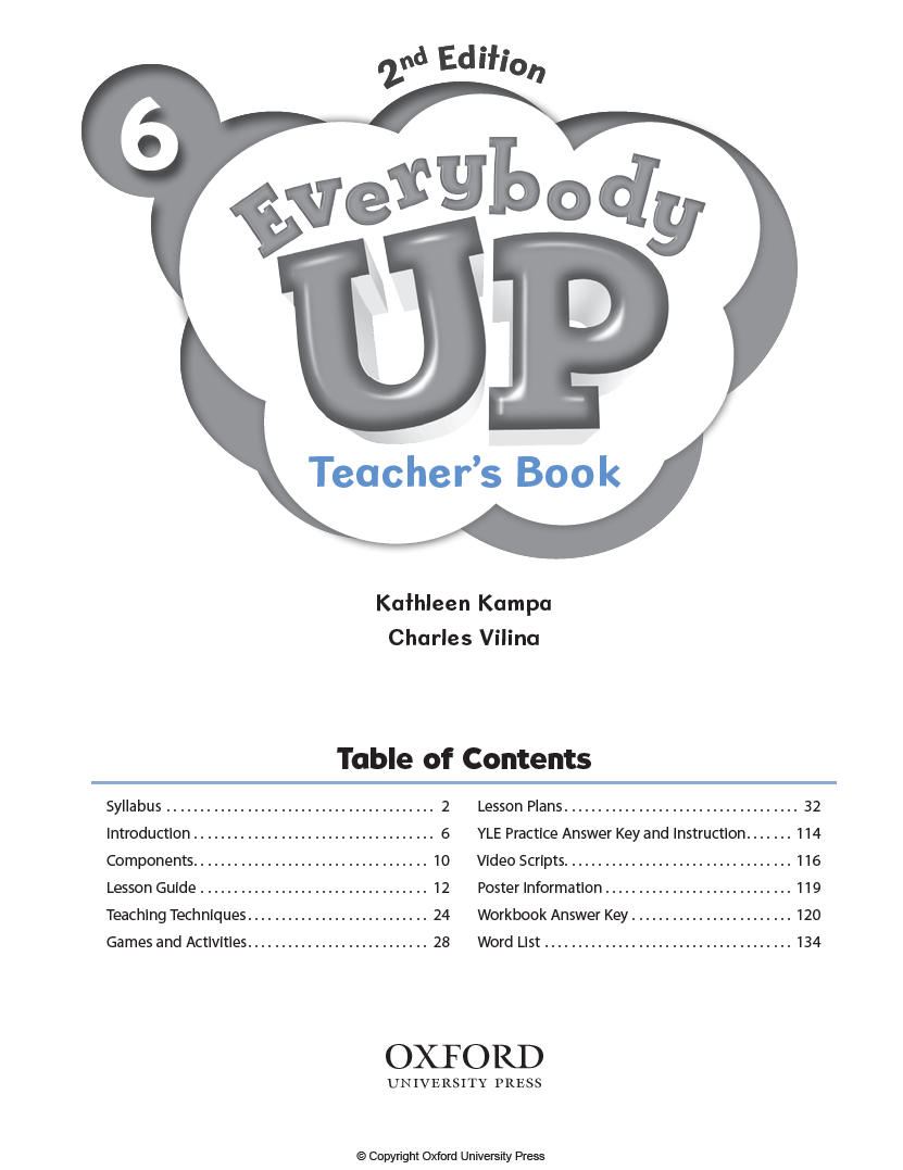Everybody Up 6 second edtion Teacher’s Book (2nd), Kathleen Kampa, Charles Vilina